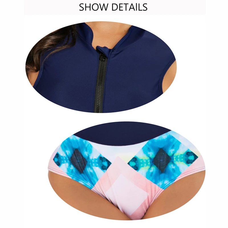 One-Piec Swimwear Woman Bath Swimsuit Rash Guard Surfing Swim Suit Sport Rashguard Beach wear Sexi Bikini | Спорт и развлечения