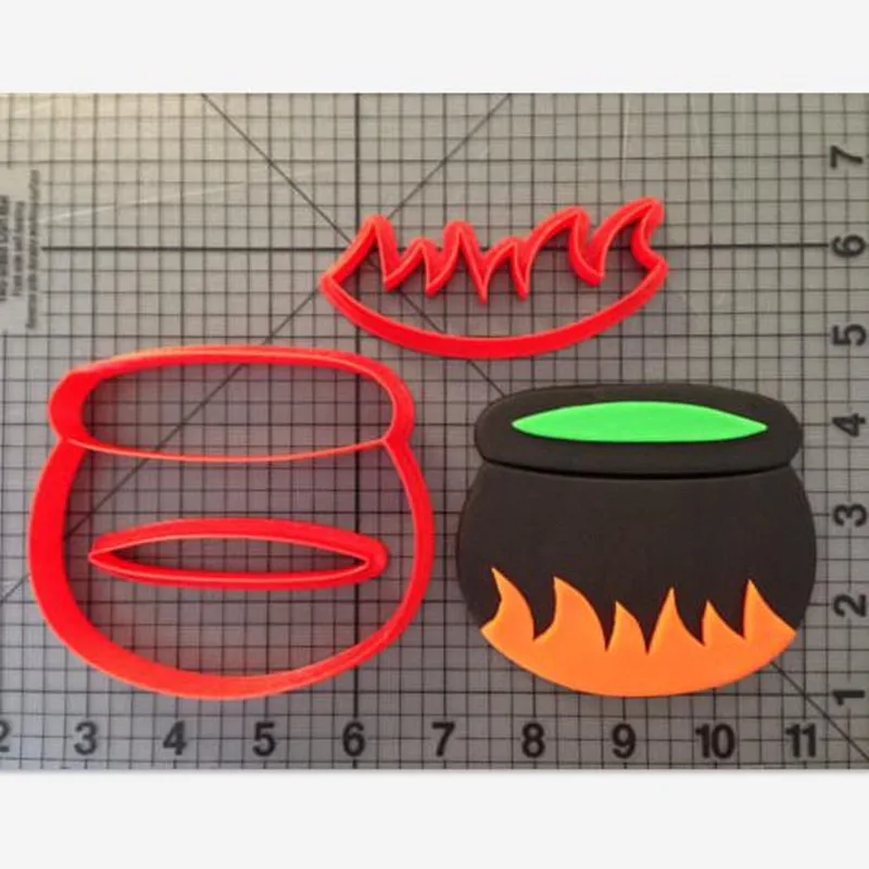 

Halloween Pot cookie Cutter Kitchen Baking Supplies Cake Fondant Decoration Mollusk Tool Set 3D Custom Printing
