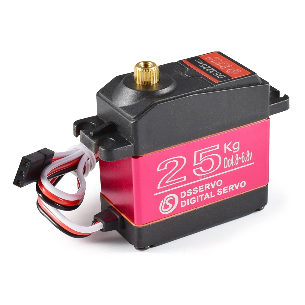 Servo a prueba de agua para coches teledirigidos, engranaje de Metal Digital, 20KG, DS3218, DS3225, 25KG, DS3235, 35KG, 180/270 grados, 1/8, 1/10, 1/12-5