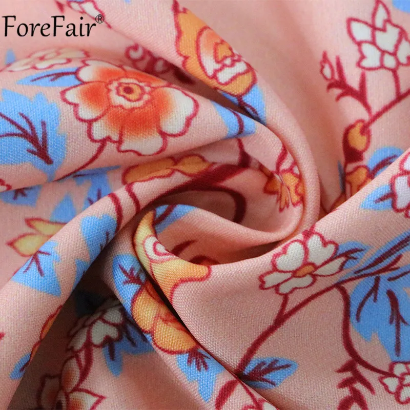 

Forefair V Neck Floral Print Long Dress Summer A Line Spaghetti Strap Beach Sundress Women Sexy Casual Maxi Dresses Boho