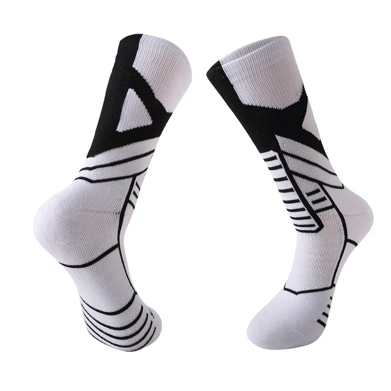 

Trendy Men's Basketball Socks Summer Breathable Sport Socks Outdoor Wear Resistance Professional Printed Cycling Socks