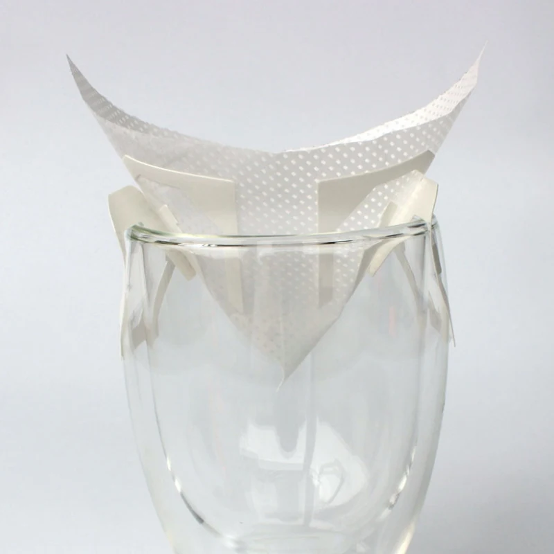 Портативный v-тип капельного кофе порошок мешки фильтровальная бумага Висячие