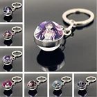 Брелки Danganronpa для мужчин, двухсторонний Брелок с подвеской в виде стеклянного шара, с персонажами игры Nanami ChiaKi Nagito Komaeda