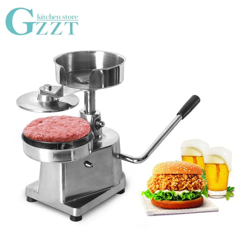 GZZT AM15 ручная пресс-машина для котлета мясной гамбургера, кухонный пресс для гамбургеров, 150 мм с 500 шт жиронепроницаемой бумагой для гамбургеров