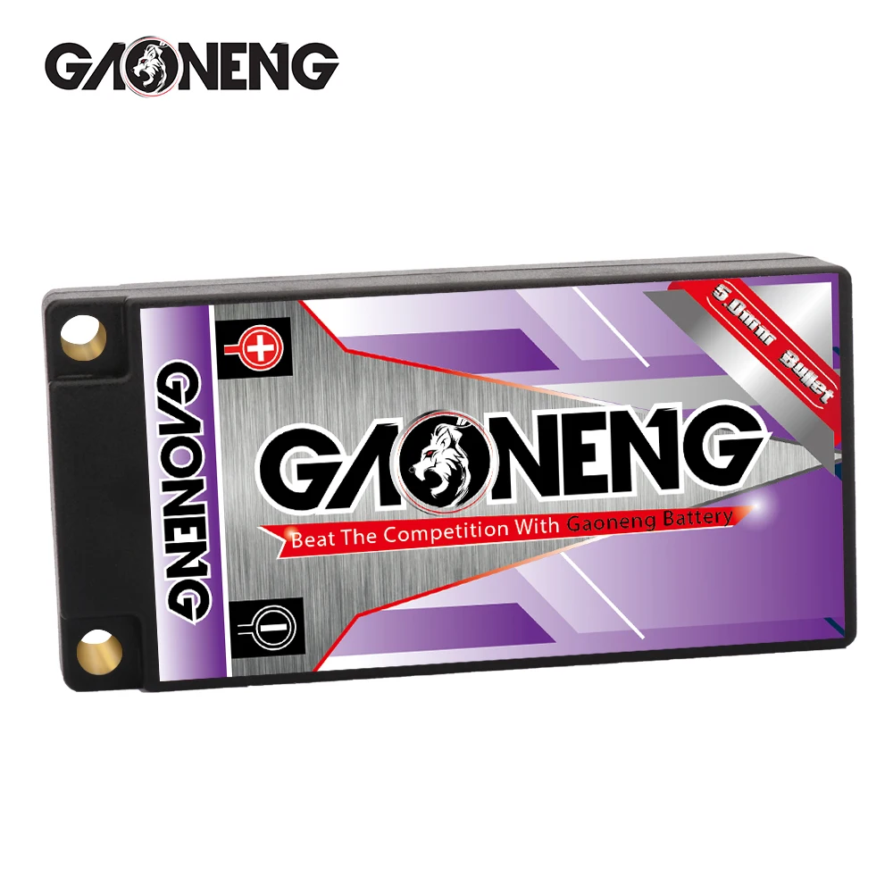 Аккумулятор Gaoneng GNB 6300 мАч 2S 7 6 в HV 130C/260C жестком корпусе для гоночных машин 1/10 RC B5M 22