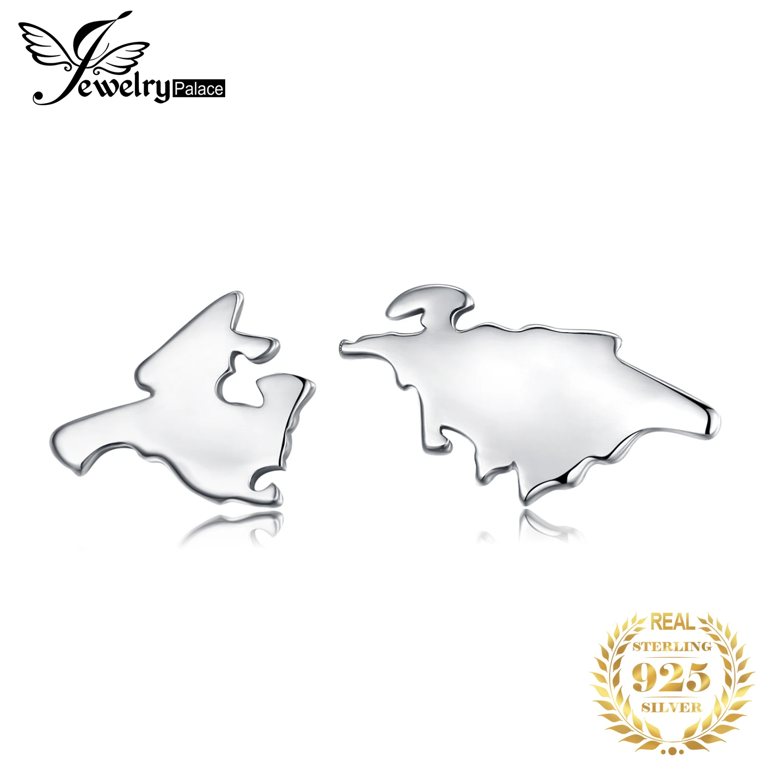 JewelryPalace 925 пробы серебряные мировые путешествия карта мира серьги для женщин как