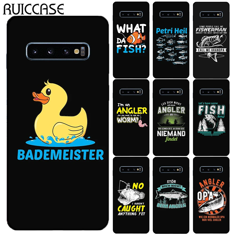 Милый мультяшный чехол с изображением утки рыбы червя для Samsung Galaxy S20 Plus Ultra 5G S10E S7