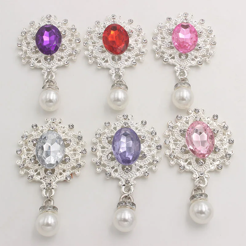 

Жемчужная брошь на плоской подошве с украшением из страз, украшение для одежды ручной работы, пуговицы для банта, декоративная Свадебная об...