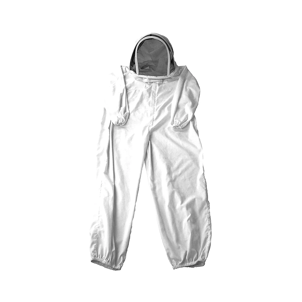 

Cotton Full Body Beekeeping Clothing Veil Hood Hat Anti Bee Coat Ventilated Suit Unisex Design Siamese Dress Beekeeper Equipment