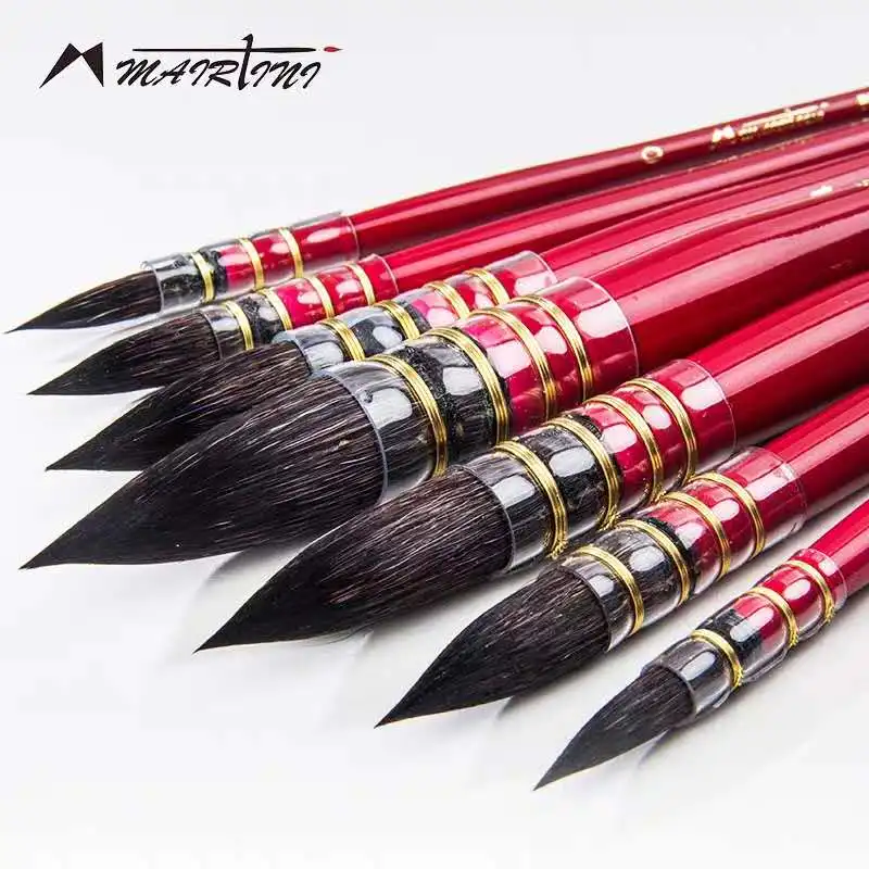 Кисти нейлоновые гибридные для рисования акварелью 1 шт.|Кисти рисования| |