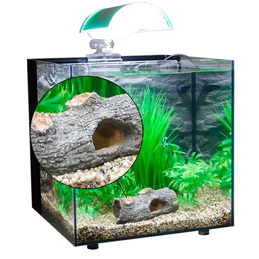 

New Arrival Aquarium Ornament Hollow Hole Log Tree Tunnel Cave Fish Tank Decoration Big Size