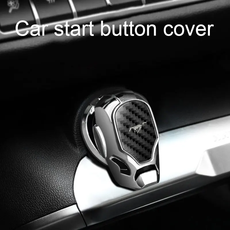 

1pcs Car one-button start decorative cover protective cover For Ford Mustang Explorer FIESTA Focus Kuga Fusion F-150 Auto Gadget