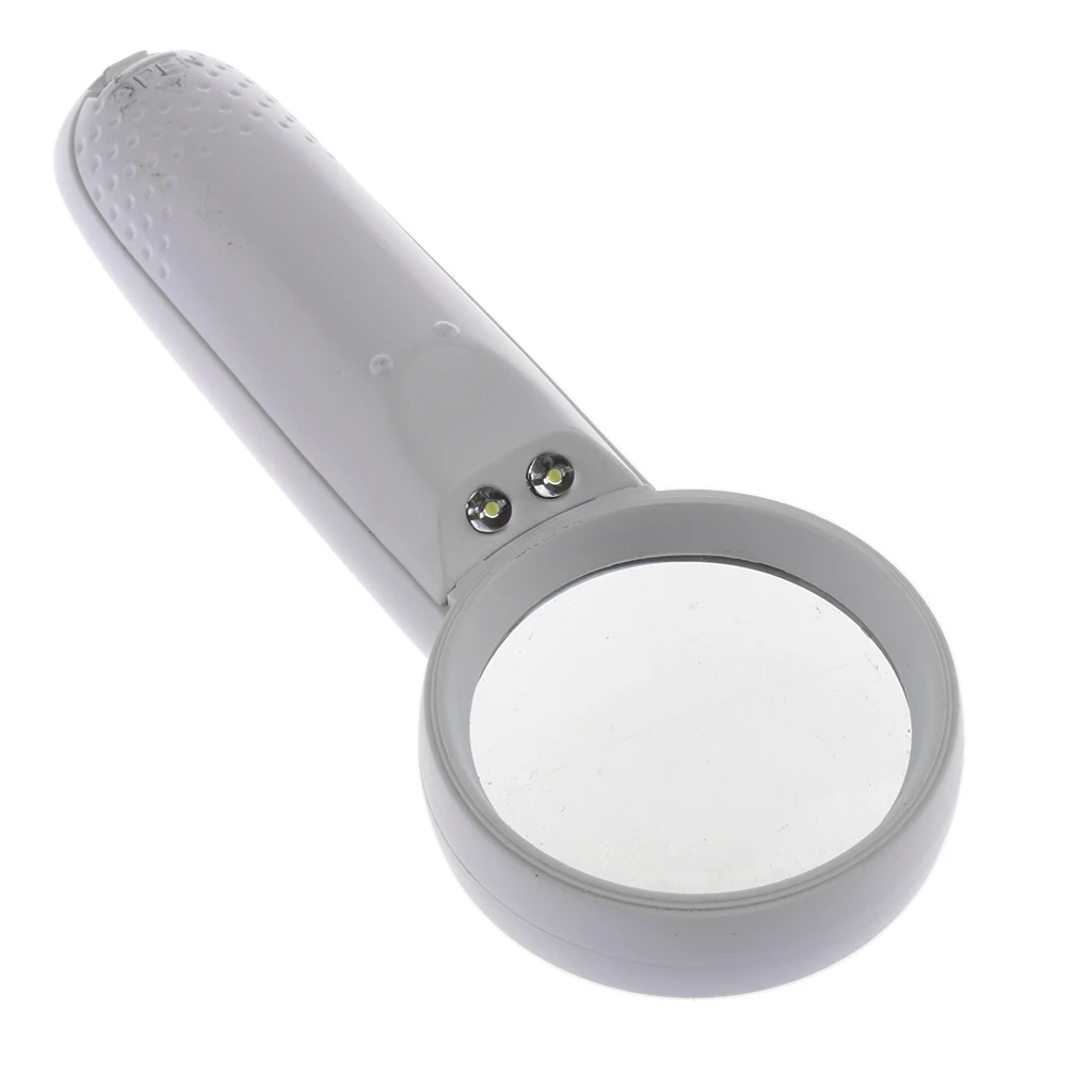 

Book Newspapers Reading Magnifier 5X Magnifier With 2 LED Lights