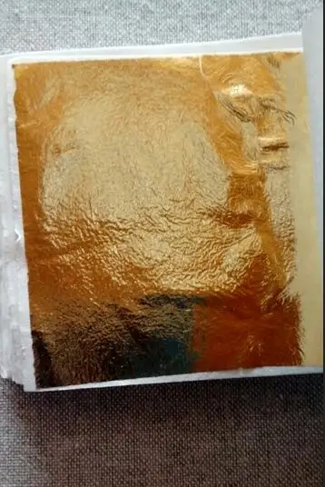 100 шт, 9x9 см, розовые, золотые, серебряные листы в виде листа, бумага из фольги, имитация золочения, художественное ремесло, золочение, декоративная рамка для рукоделия