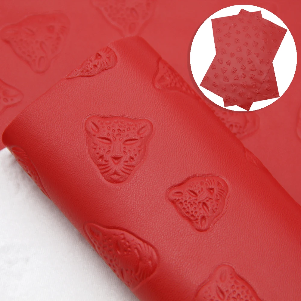 Искусственная кожа Fa20ux для бантов листы из овечьей кожи с леопардовым принтом 20