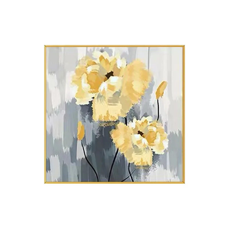 

Floral Bouquet Canvas Wall Art: Abstract Flower Painting Hand Painted Artwork for Bedrooms Washrooms