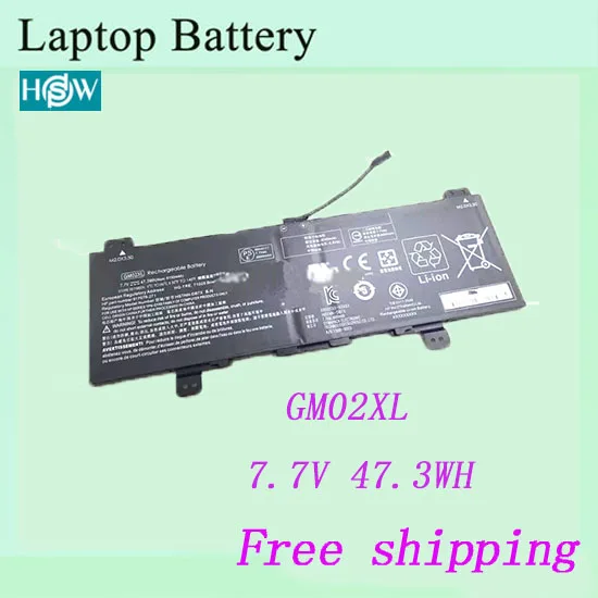 Аккумулятор для ноутбука HP GM02XL Chromebook 14 G5 (3VK05EA) X360 11 G1 черный 7 В Вт/ч|Аккумуляторы