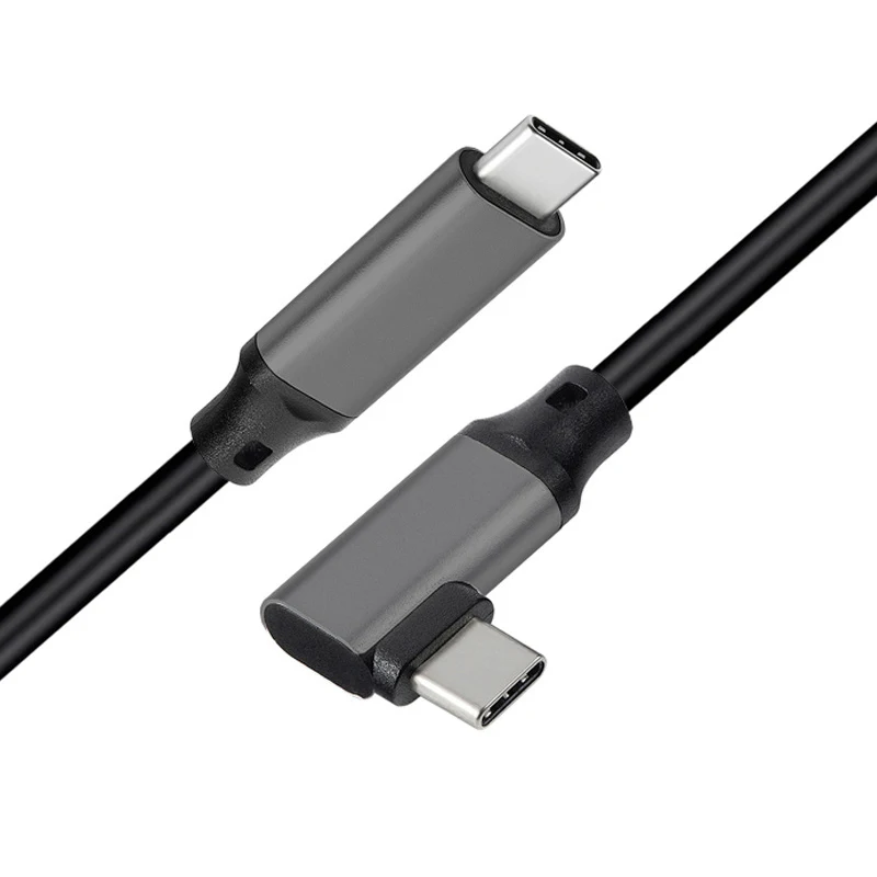 

100W PD 5A Curved USB3.1 Type-C Male to Male Cable 4K @60Hz 10Gbps USB-C Gen 2 Cord For Macbook Pro Nintendo Oculus Quest 1 2 VR