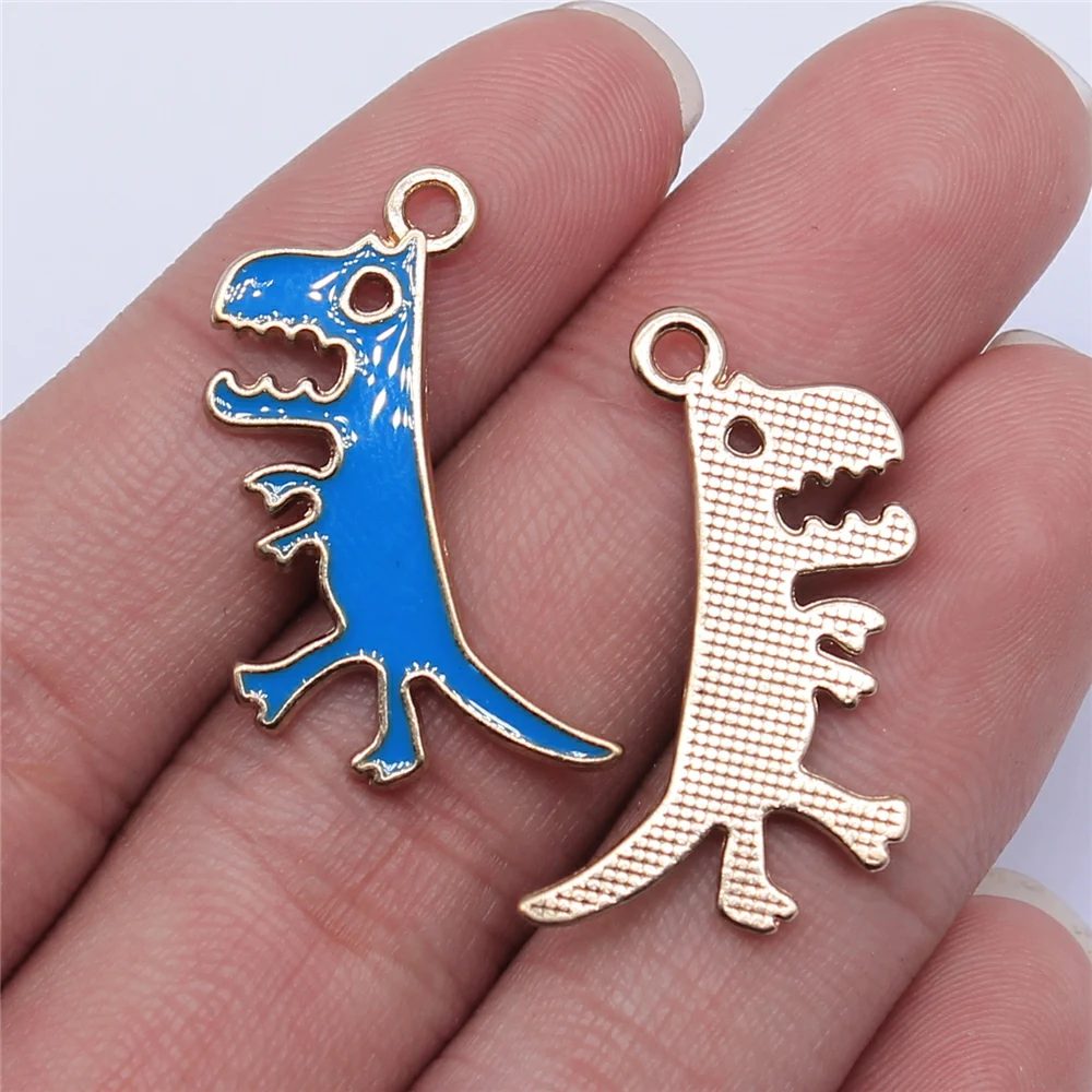 

Tristana 20 штук 30x18 мм KC Золотой Цвет динозавр Подвески для изготовления ювелирных изделий серьги аксессуары
