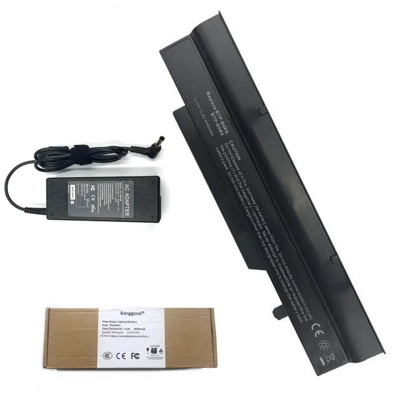 

4400mAh Laptop Battery + 19V 4.22A Power Charger for Fujitsu Amilo Pro V3405 V3505 V3525 V8210 BTP-BAK8 C0K8 B4K8 B5K8 B7K8 B8K8