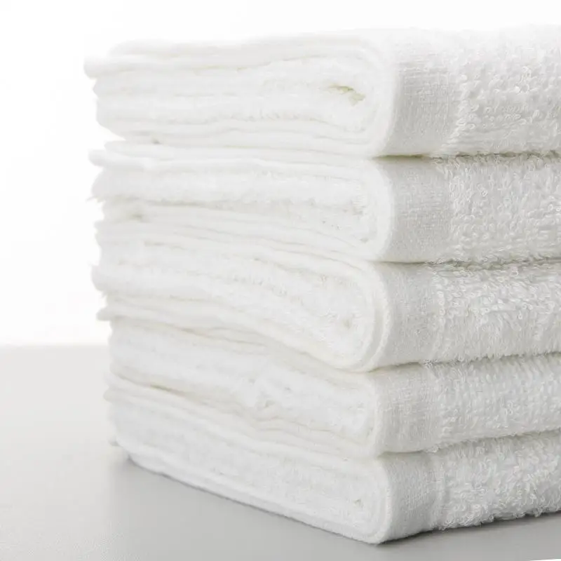 Water-absorbent Cotton Bath Beach Towels White Hotel Towel Set Face For Adults Bathroom Home Washcloths 73*33cm | Дом и сад