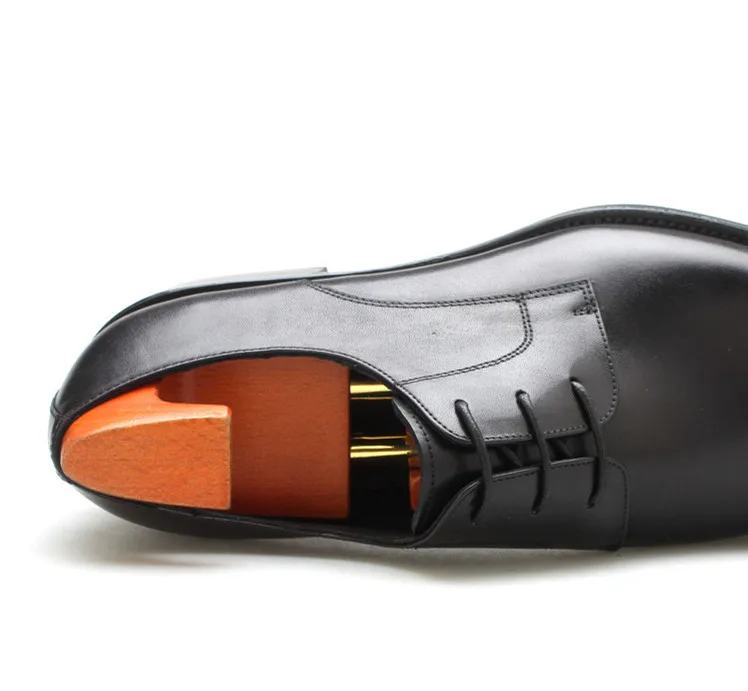 

Fashion Black / Deep Brown Business Dress Shoes Genuine Leather Social Shoes Mens Work Shoes