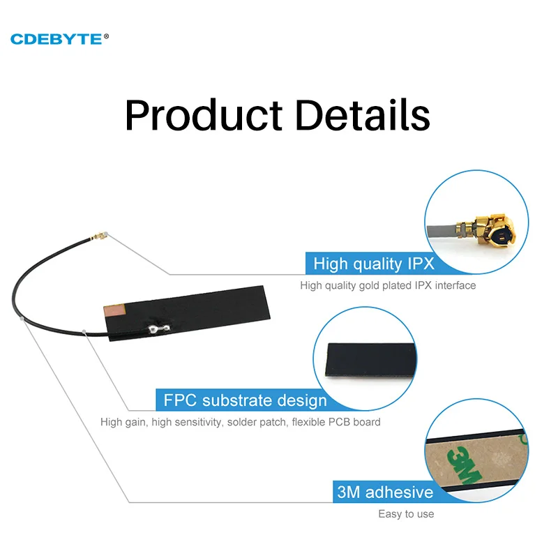 10pcs/lot 915MHz 868MHz 2.0dBi Gain Wifi Antenna Omni Directional Antena tv Exterior Antenne TX915-FPC-4510