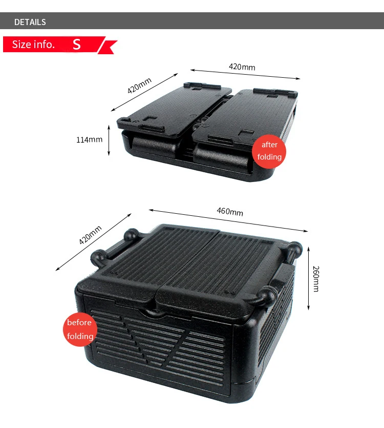 60L Portable Collapsible Chill Chest Cooler Outdoor Insulation Storage Box Waterproof for Picnics Beach Trips