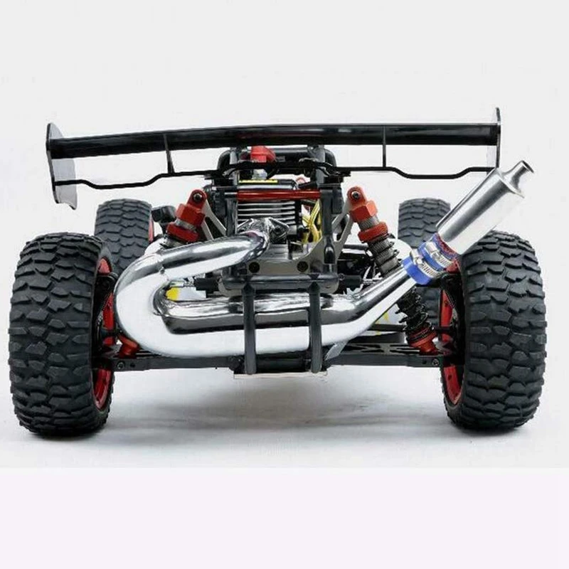 Выхлопная труба с глушителем глушитель для 1/5 HPI KM Rovan Baja 5B 5T 5SC 5SS Rc лодка части |