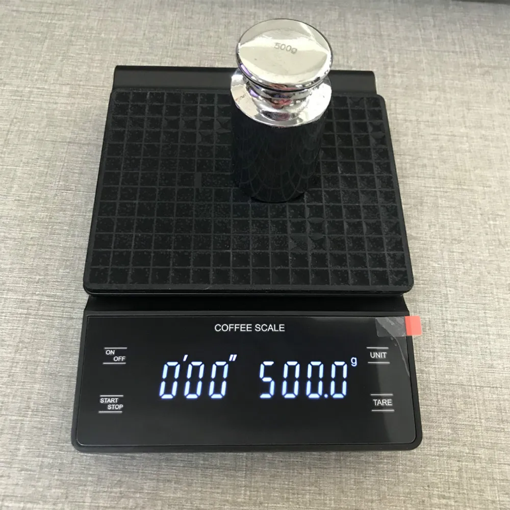 

Scale With Timer 3kg/0.1g Electronic Coffee High Accuracy Digital Kitchen Scale Timer Coffee Weight Balance Without Battery