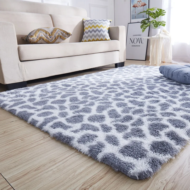 Модные коврики и ковры для гостиной Леопардовый мягкий коврик спальни кухни