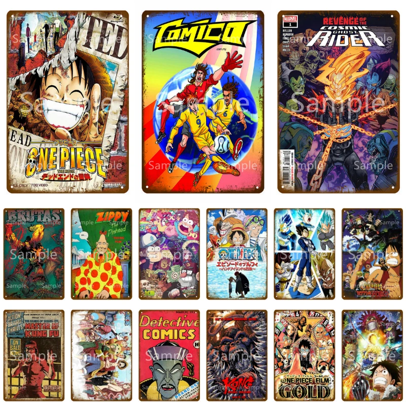 Японский мультфильм оловянные знаки детективные комиксы декор стен фильм