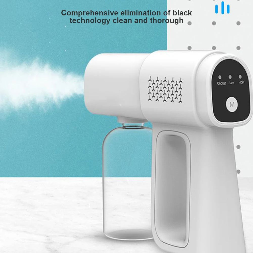 

380ML Electric Disinfection Sprayer Portable Rechargeable Nano Steam Spray Gun Home Handheld Wireless Atomization Fogger