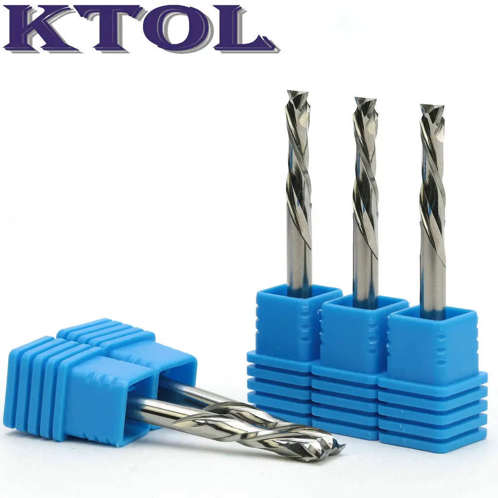 Набор Спиральных Фрез 4x17 мм с ЧПУ вольфрамовая твердосплавная концевая фреза