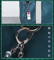 anime demon slayer kamado tanjirou earrings cute acrylic small bag key chain pendant keychain for car keys animation products