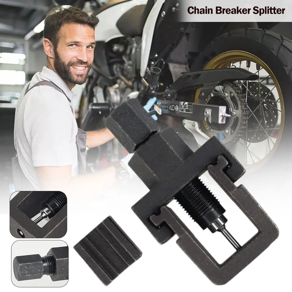 

Motorcycle Chain Breaker Heavy Duty Link Splitter Pin Remover Repair Tool Roller Chain Detacher Cutter Tool for Motorcycle, Bike