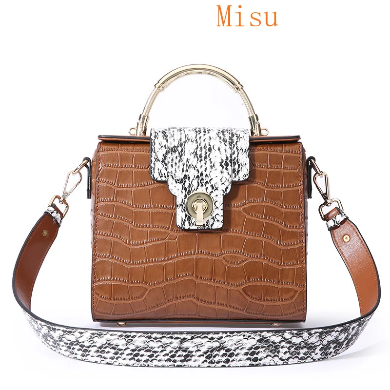 

Luxury brand Cow Leather Bag FashionShoulder Messenger Crossbody Bags With Chain Mini Bags For Women