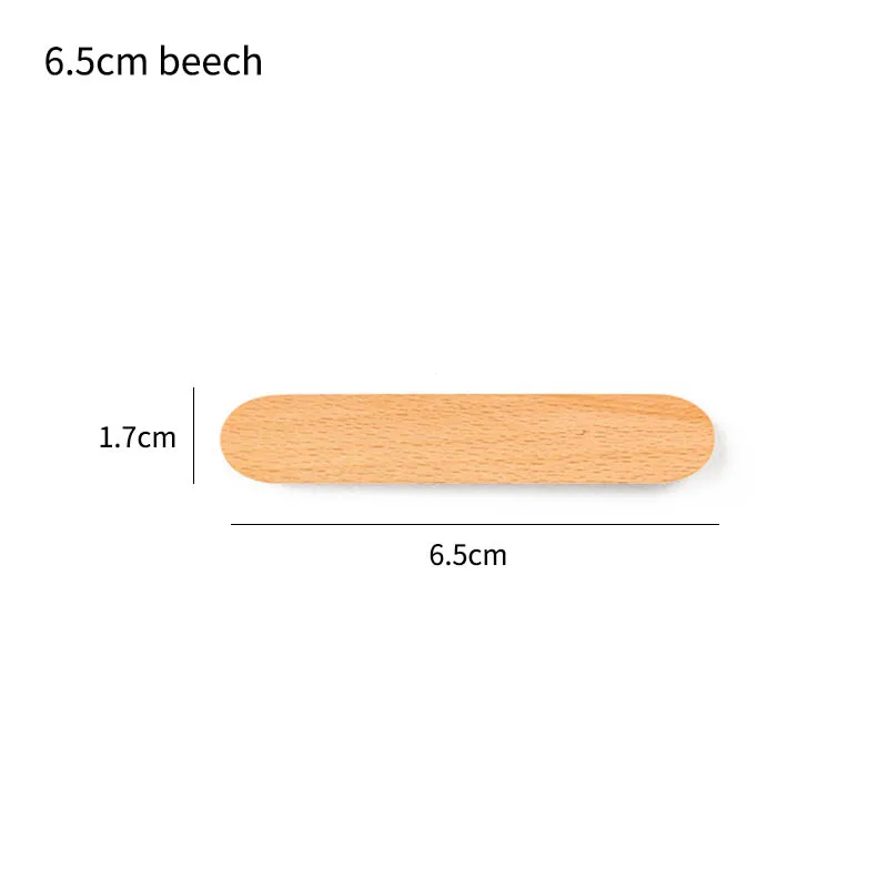 6.5cm beech Органайзер для хранения ключей, крепкий магнитный портативный держатель для ключей, деревянные крючки, 1 шт., настенный брелок для ключей, вешалка для ключей - Цвет: 6.5cm beech