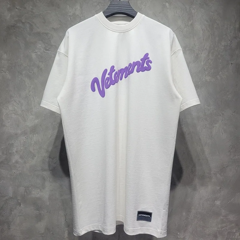 

Foam Printing Logo VETEMENTS T-shirt Men Women High Quality Oversized VTM T-shirts Hip Hop Tees Tops Short Sleeve Sreetwear
