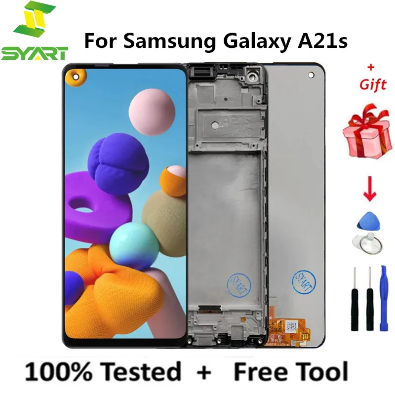 

ЖК-экран для Samsung Galaxy A21S, ЖК-дисплей с сенсорным экраном и дигитайзером, запасные части для SM-A217F/DS SM-A217F/DSN дисплей