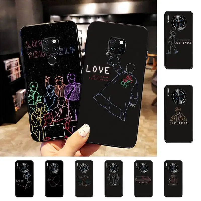 

Love Yourself Art Phone Case For Huawei Nova 3I 3E mate 20lite 20Pro 10lite Luxury funda case
