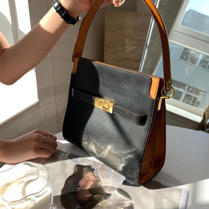 Винтажная женская сумка на одно плечо новинка 2021 кожаная популярный продавец