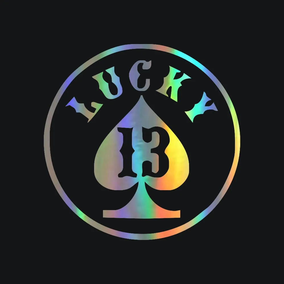 

Смешная наклейка для автомобиля s и Мультяшные наклейки на удачу 13 стильная наклейка на бампер Ослепительная Виниловая наклейка для автомо...