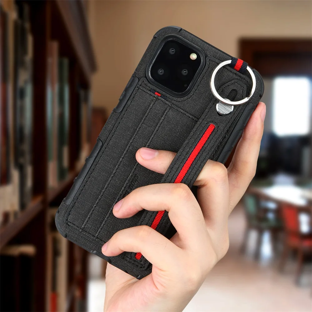 Чехол бумажник с отделением для карт iPhone 11 12 Pro Max X Xr XS тканевая текстура