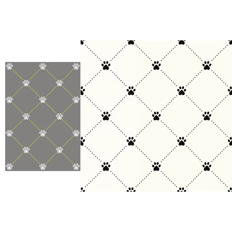 

Metal Cutting Dies Footprint Rectangular Matri Stencils For DIY Scrapbooking Decorative Embossing Handcraft Die Cutting Template