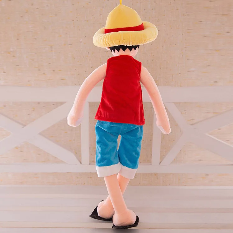

[Funny] Large size 120cm ONE PIECE Luffy Plush Suffed Toy Doll Child's friend soft cotton Luffy model Hold pillow kids/baby gift
