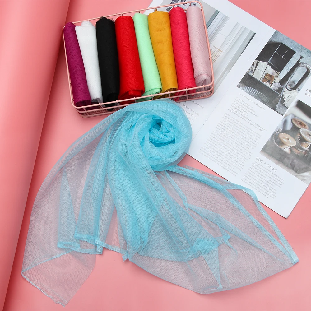 Doll Mesh Tulle Fabric Beautiful Wedding Dress Clothing Decoration DIY Clothes Sewing Supplies Dollhouse Decor | Игрушки и хобби