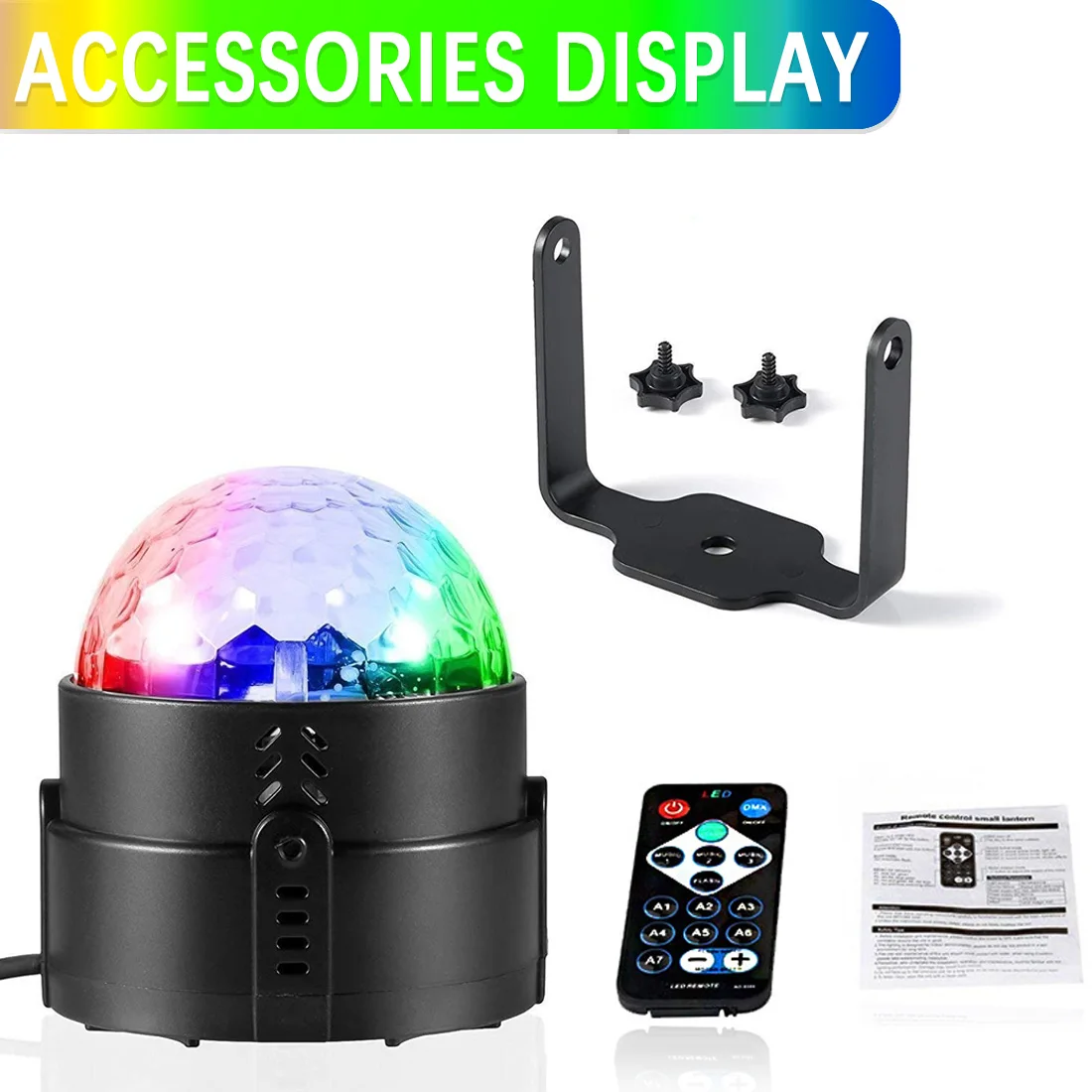 Светодиодный кристаллический Вращающийся шаровой светильник s Mini RGB