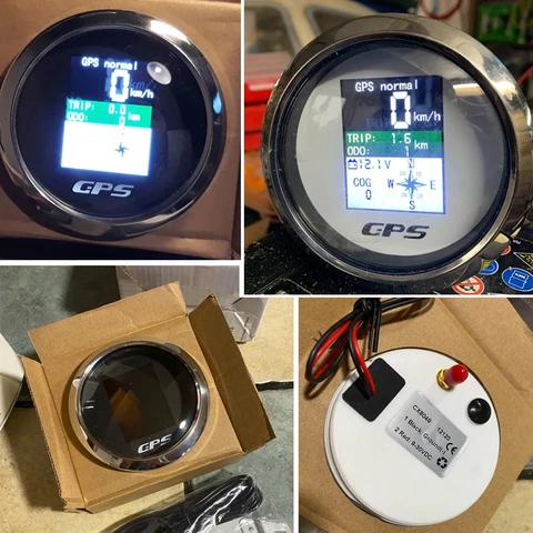 Цифровой GPS-спидометр, регулируемая км/ч Антенна, 85 мм, с TFT-экраном, для лодки, автомобиля, мотоцикла, одометра