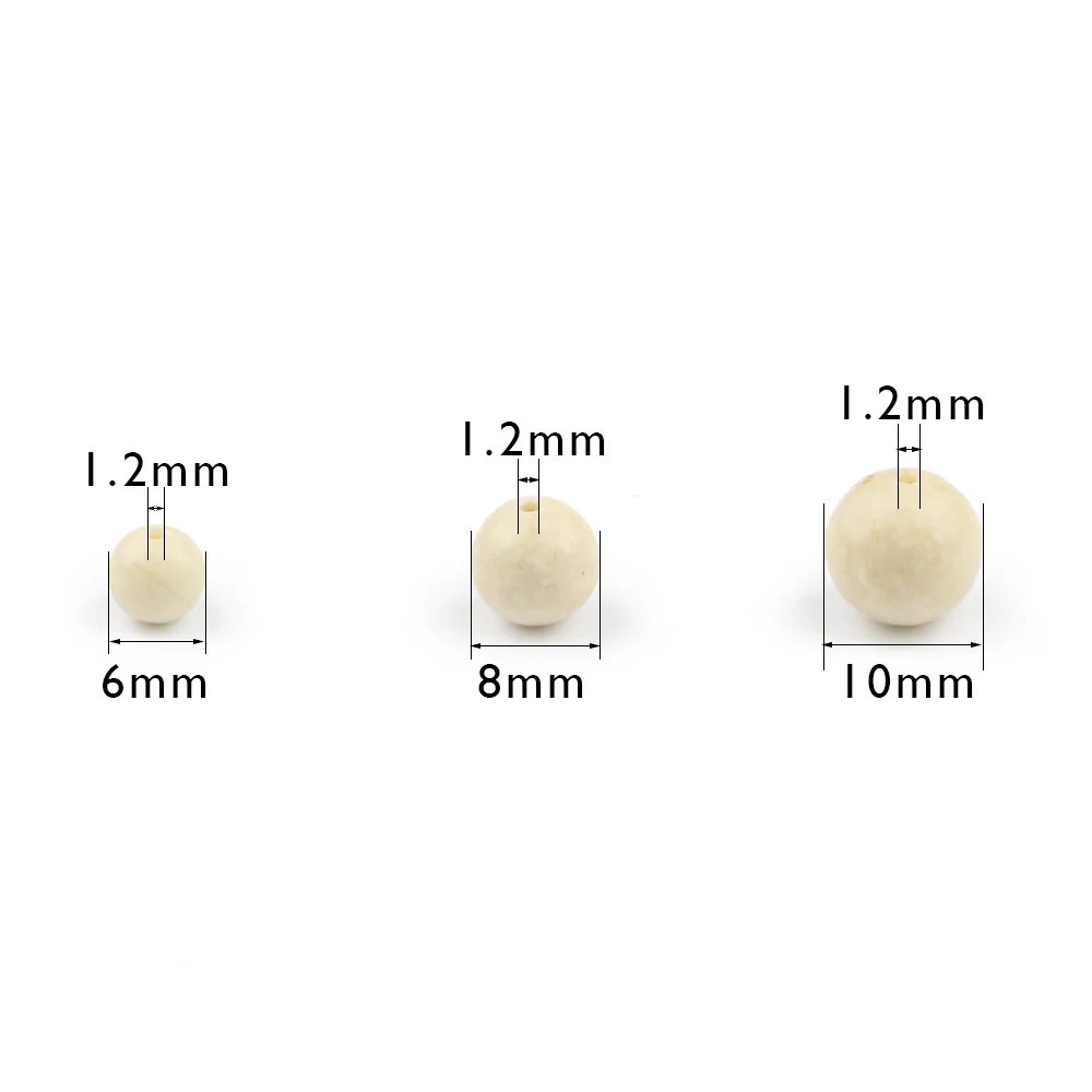 HGKLBB Rice white Natural Stone Ancient Fossils Round Spacer Loose Beads For Jewelry making 6/8/10MM DIY Bracelet Accessories | Украшения и
